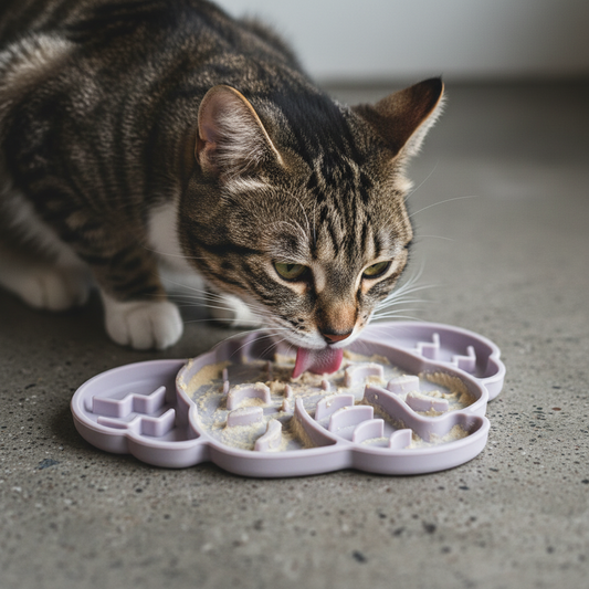 The Elephant in the Room | Elephant Slow Feeder Mat | Silicone Cat Bowl