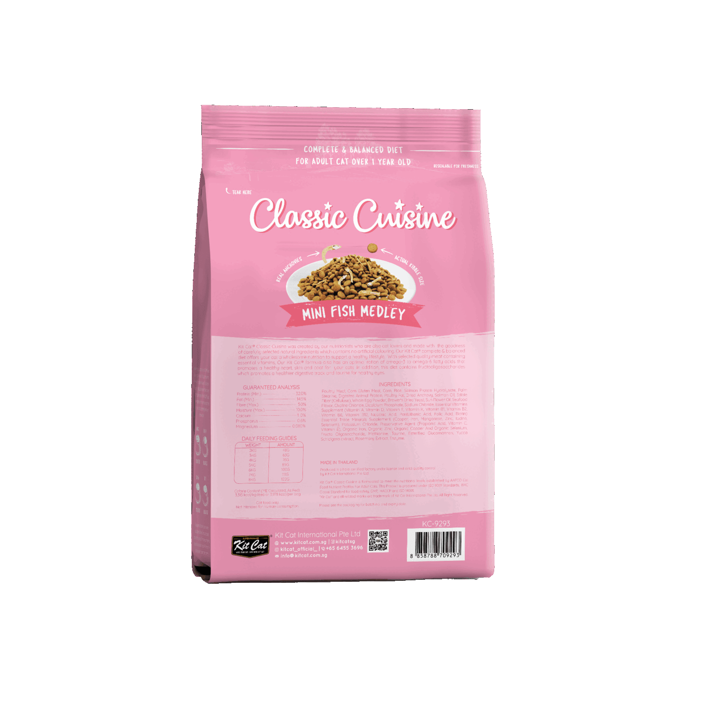 Kit Cat Classic Cuisine Mini Fish Medley dry cat food 1.2kg back pack