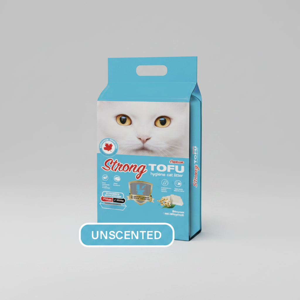 Strong tofu cat litter unscented eco-friendly flushable