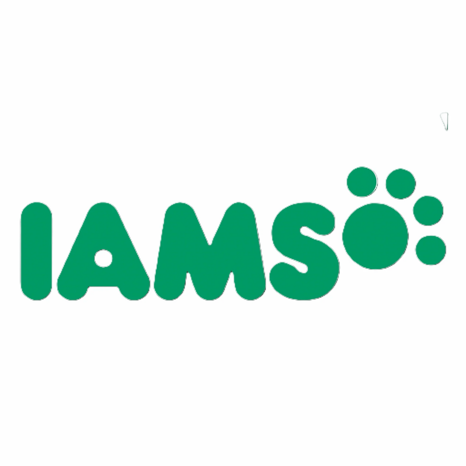 Green Iams cat foo logo on a white background. 