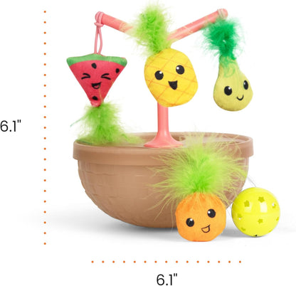 Catstages Hunt N' Wobble Fruit Bowl Wobbling Cat Toy | The Deep End