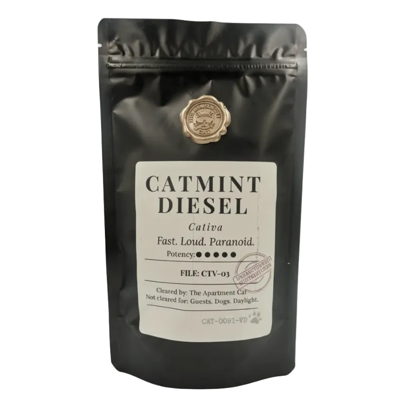 Premium catnip 40 g pack – Catmint Diesel. High potency catmint for cats – The Apartment Cat.