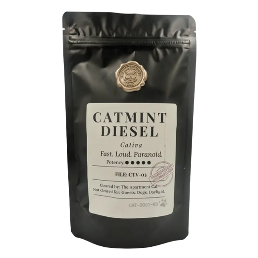 Premium catnip 40 g pack – Catmint Diesel. High potency catmint for cats – The Apartment Cat.