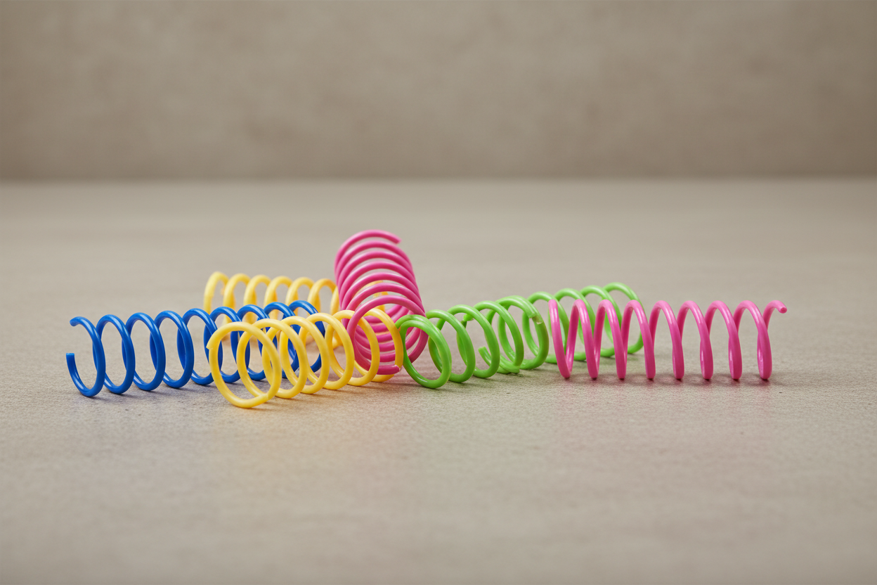 Plastic Spring Cat Toys 12 Pack | CS-12 Strike Coils