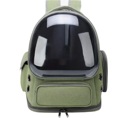 Cat carrier backpack with dome window – The Getaway Crate. Small cat travel carrier backpack with ventilation South Africa