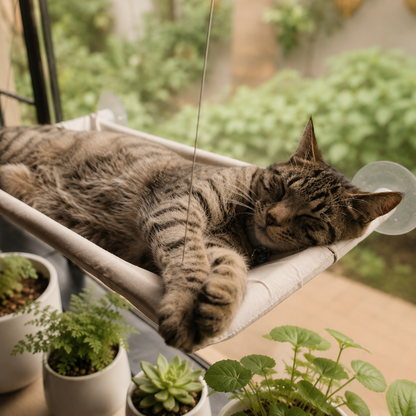 Cat Window Hammock with Strong Suction Cups | The Stakeout Perch