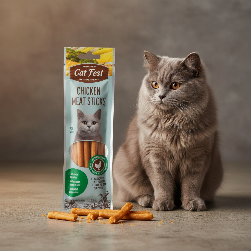 Cat Fest Duck Meat Sticks Natural Cat Treats 45g