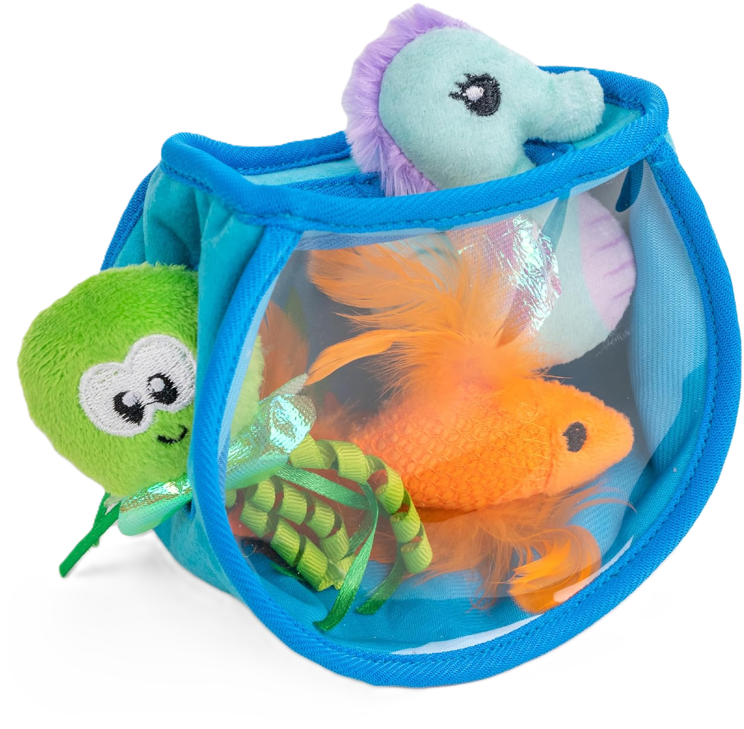 Interactive hide and seek cat toy