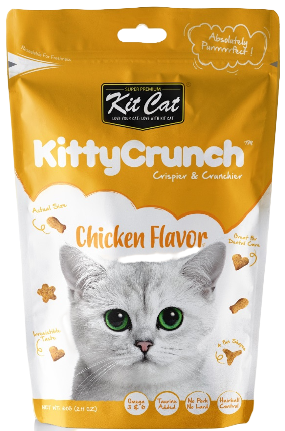 Kit Cat KittyCrunch chicken flavour crunchy cat treats 60g