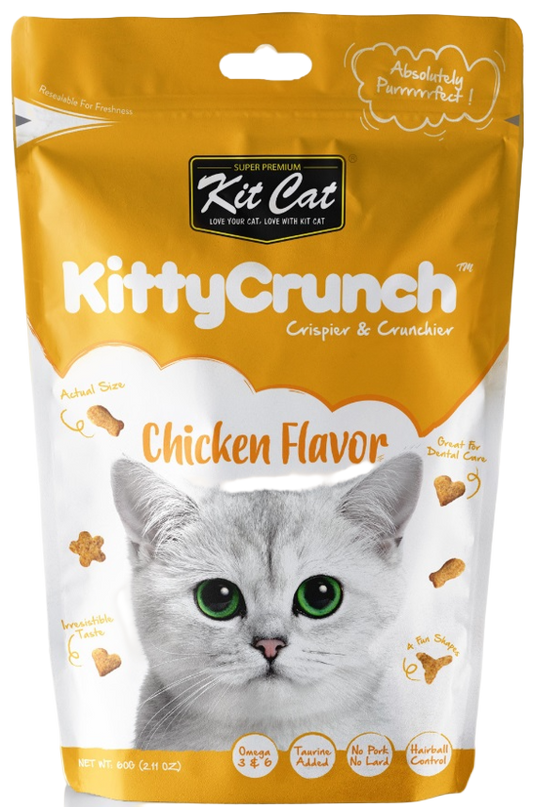 Kit Cat KittyCrunch chicken flavour crunchy cat treats 60g