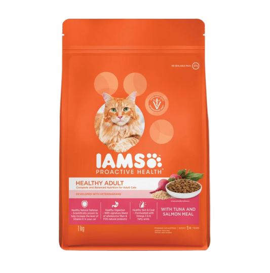 IAMS Proactive Health Healthy Adult Tuna & Salmon cat food bag