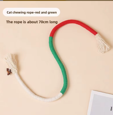 Set of 3 Cat Chew Rope Toys