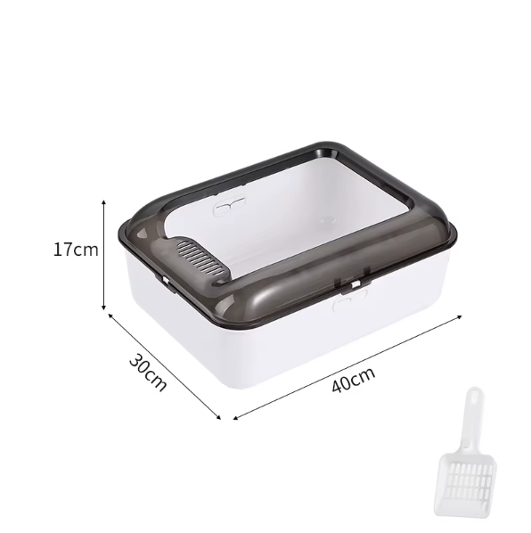 Rectangular small cleaning box with dimensions labeled on a white background
