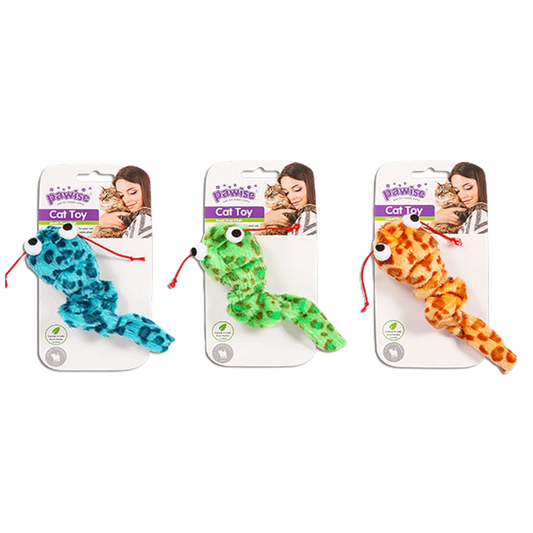 Plush catnip snake toy for cats with soft spotted fabric

Tags