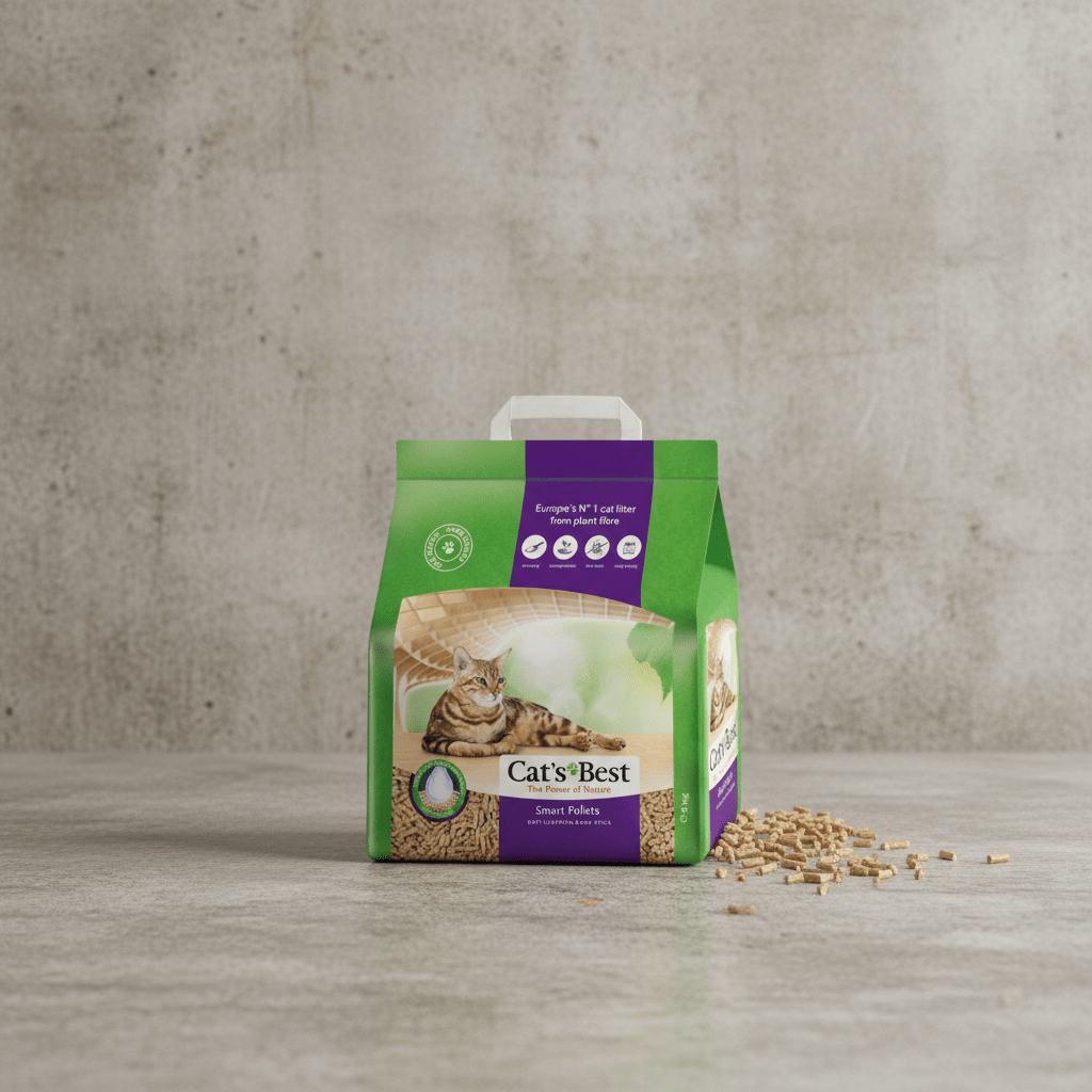Cat’s Best Smart Pellets 5kg cat litter pack with plant-fibre pellets