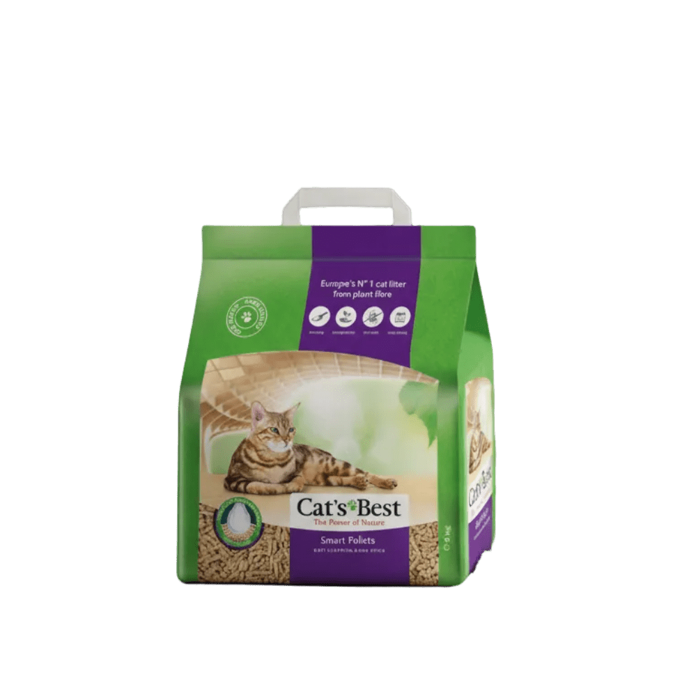 Cat’s Best Smart Pellets 5kg plant-fibre clumping cat litter pack