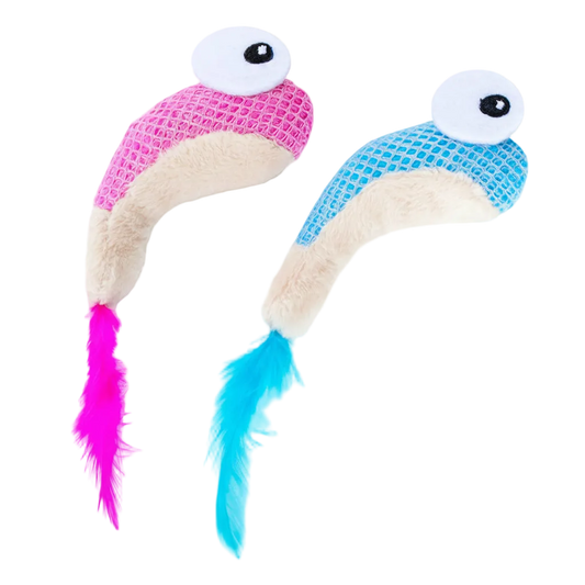 Catstages Dental Shrimpies Catnip Cat Toy 2 Pack | The Divers