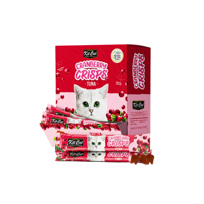 Kit Cat Cranberry Crisps Tuna 20g individual sachet front.