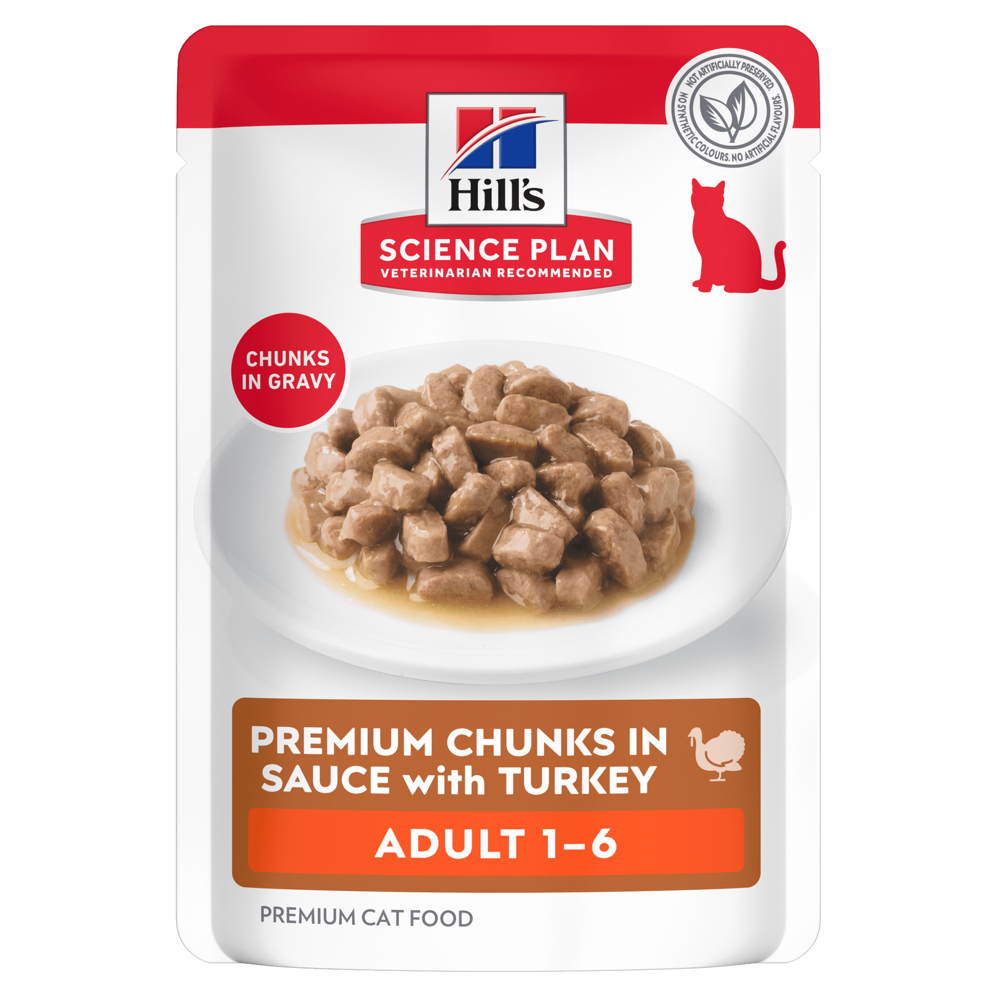 Hill’s Science Plan Adult Wet Cat Food Turkey 85g pouch front