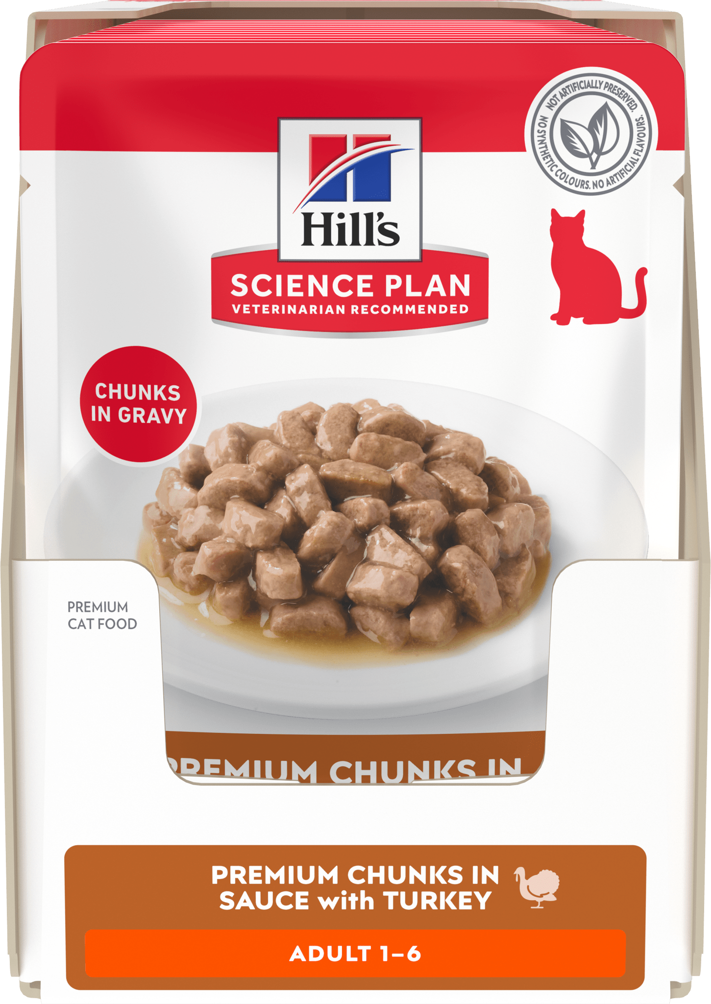 Hill’s Science Plan Adult Wet Cat Food Turkey 12 × 85g box front