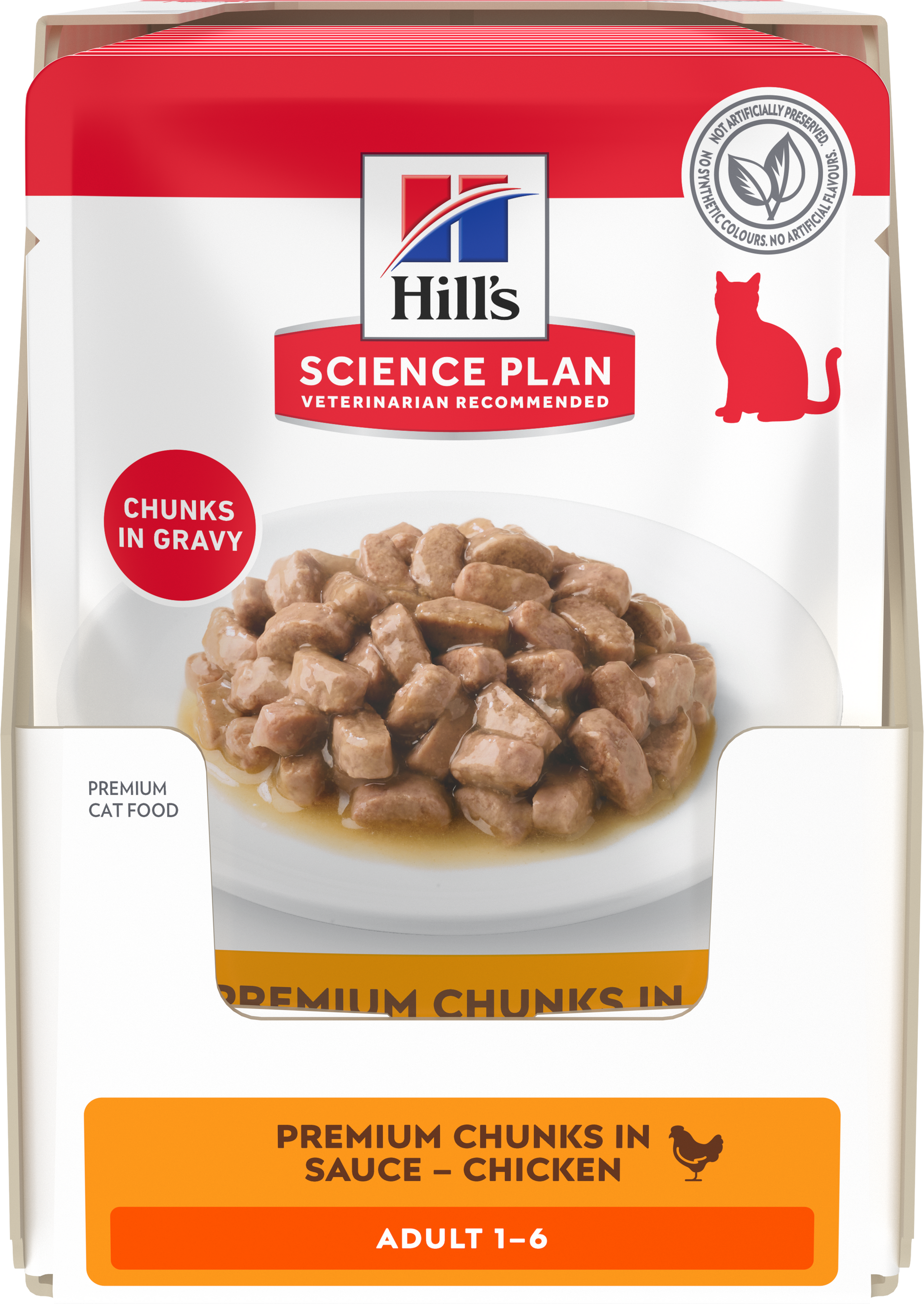Hill’s Science Plan Adult Wet Cat Food Chicken 12 × 85g box front