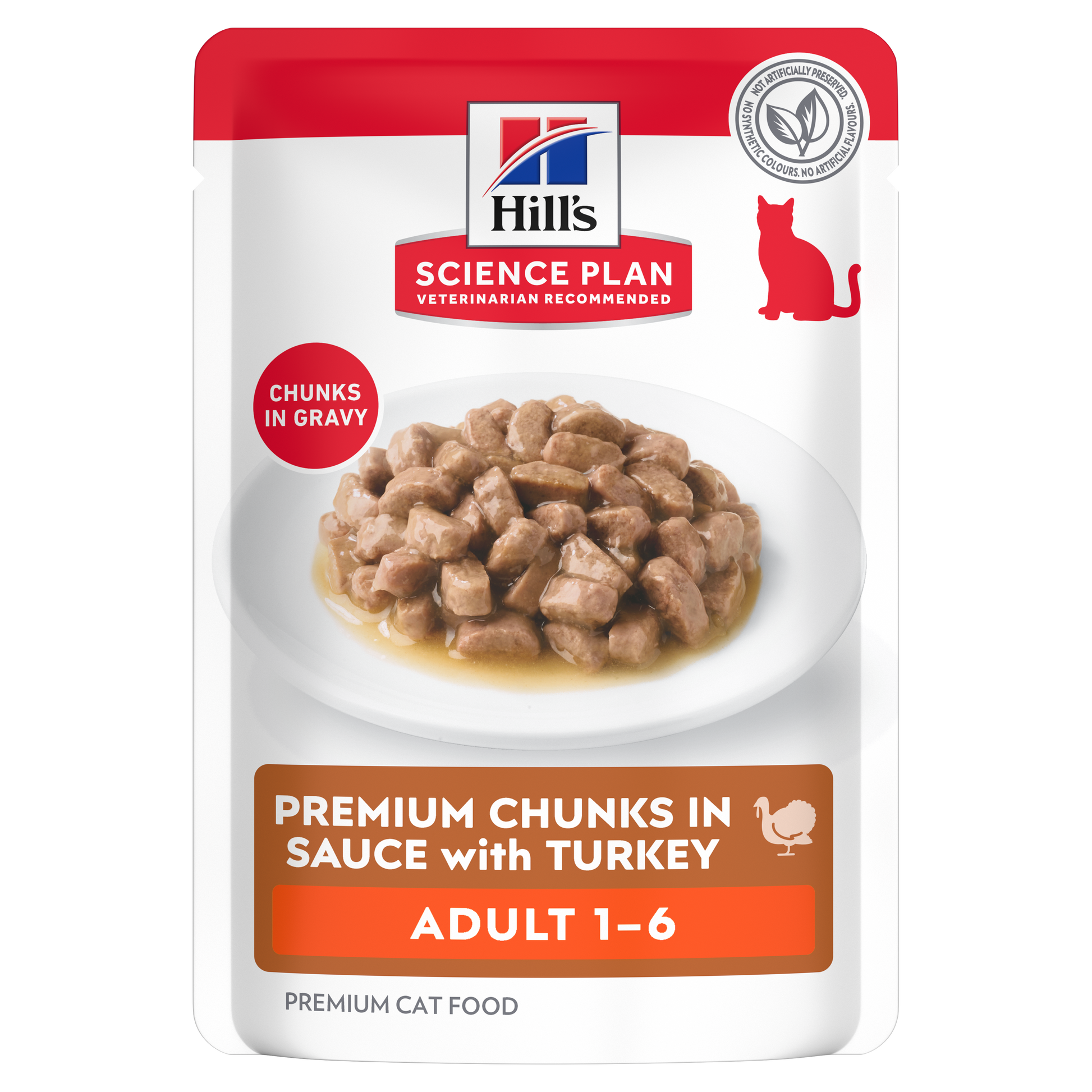 Hill’s Science Plan Adult Wet Cat Food Turkey 85g pouch front