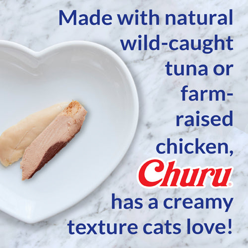 Inaba Churu Kitten treats made with farm raised chicken or wild caught tuna