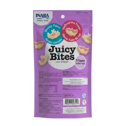Inaba Juicy Bites cat treats ingredients feeding guide and nutritional information