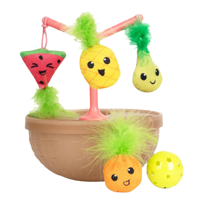 Interactive wobble cat toy for indoor cats