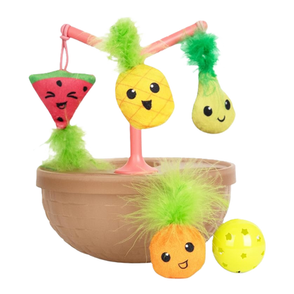 Interactive wobble cat toy for indoor cats