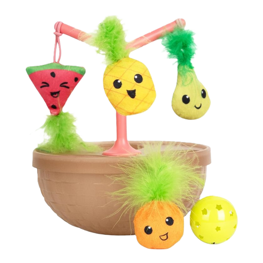 Interactive wobble cat toy for indoor cats