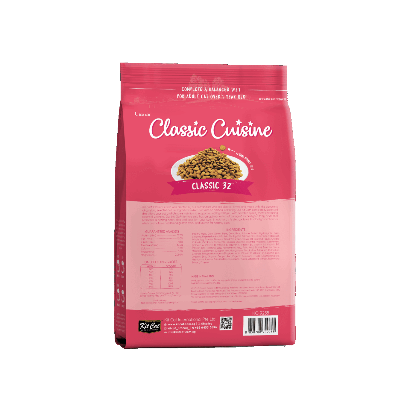 Kit Cat Classic Cuisine Classic 32 dry cat food 1.2kg back pack