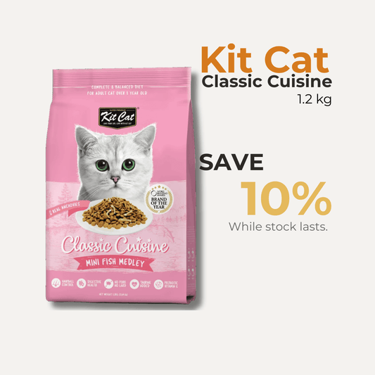 Kit Cat Classic Cuisine Mini Fish Medley Adult Dry Cat Food | The Fish Business