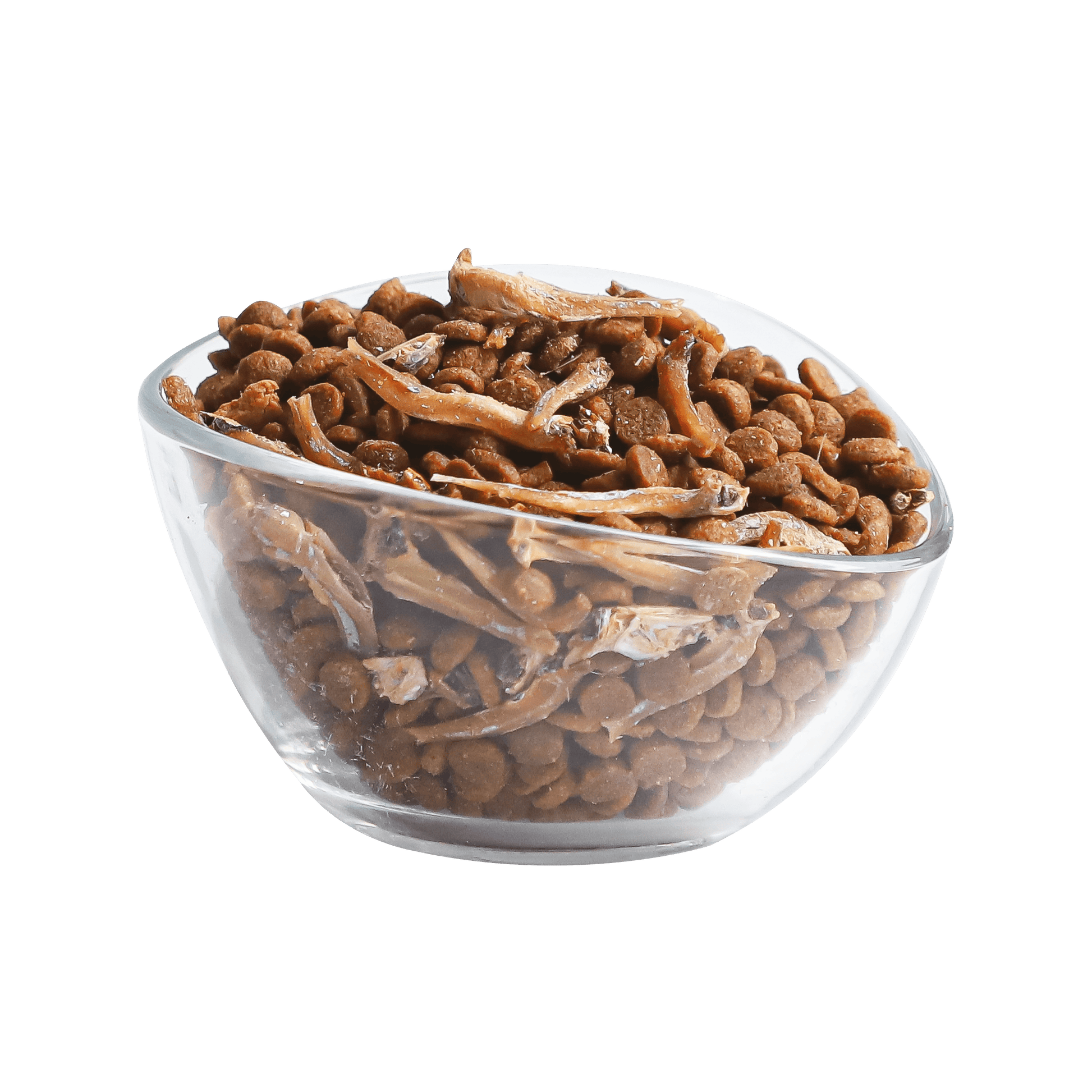 Kit Cat Mini Fish Medley dry cat food kibble with real dried anchovies