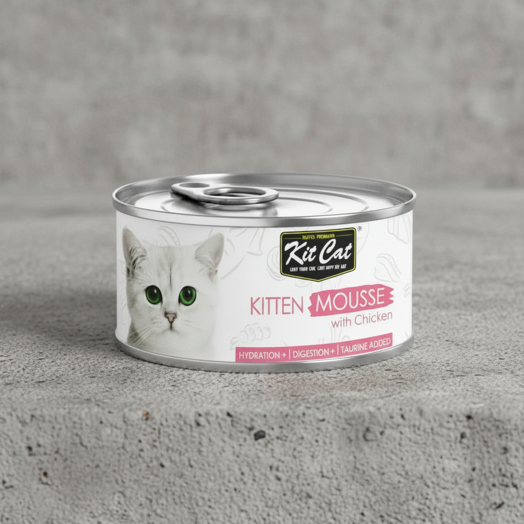 Can of Kit Cat Kitten Mousse with Chicken 