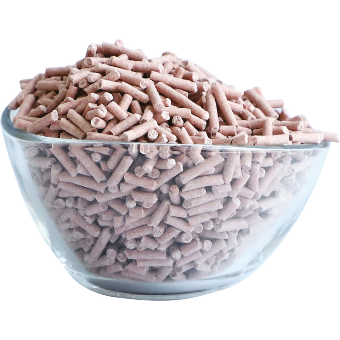 Kit Cat Soya Clump Coffee tofu cat litter pellets in a glass bowl