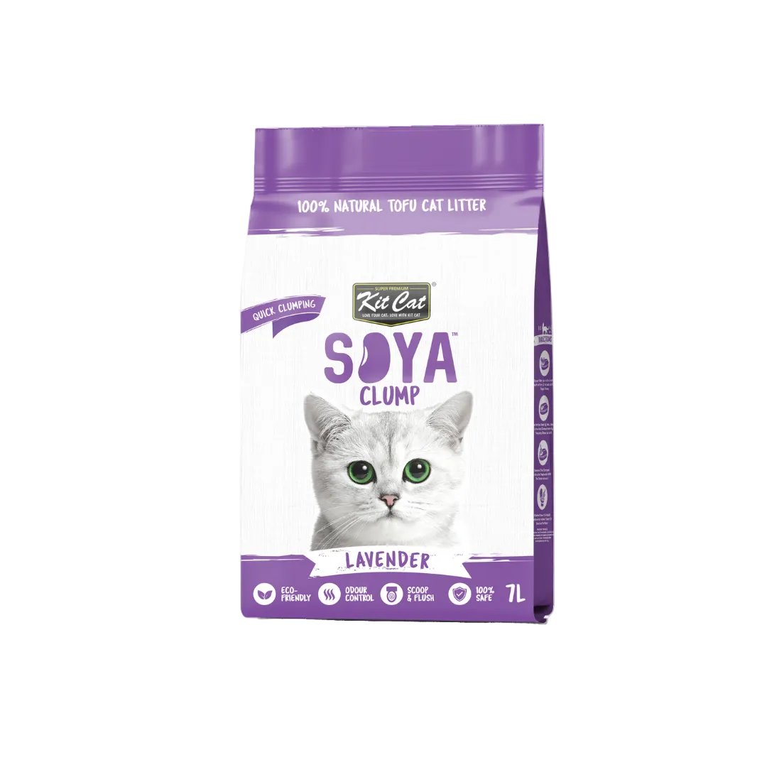Kit Cat Soya Clump Lavender 7L cat litter pack