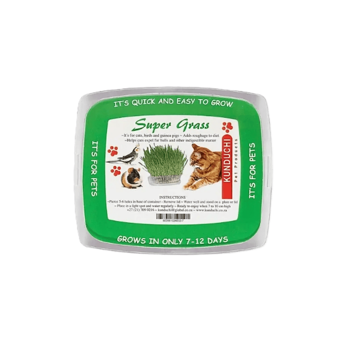 Kunduchi Super Grass Pet Grass Growing Kit — front product view