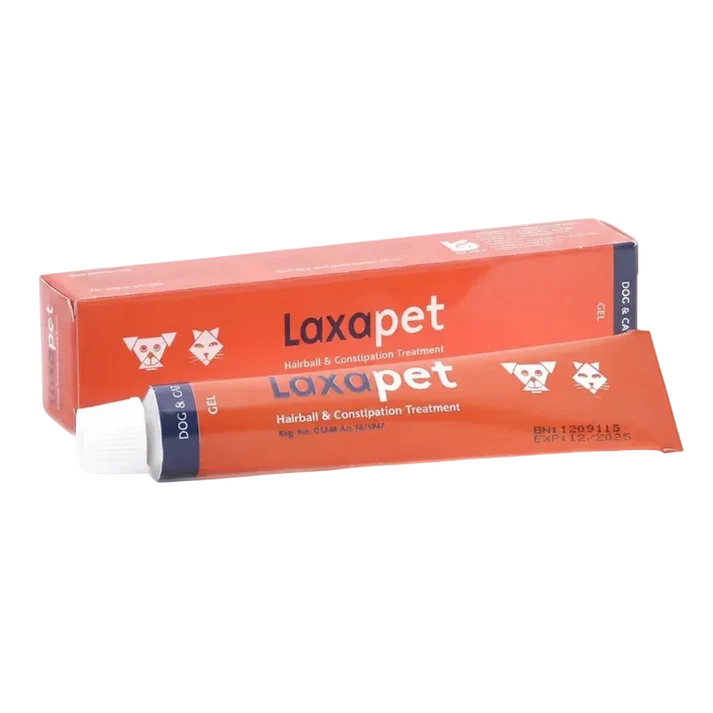 Kyron Laxapet laxative pet gel 50g tube and box for dogs and cats