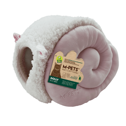 M-PETS Dolly Eco Bed in pink, 47 × 35 × 30cm