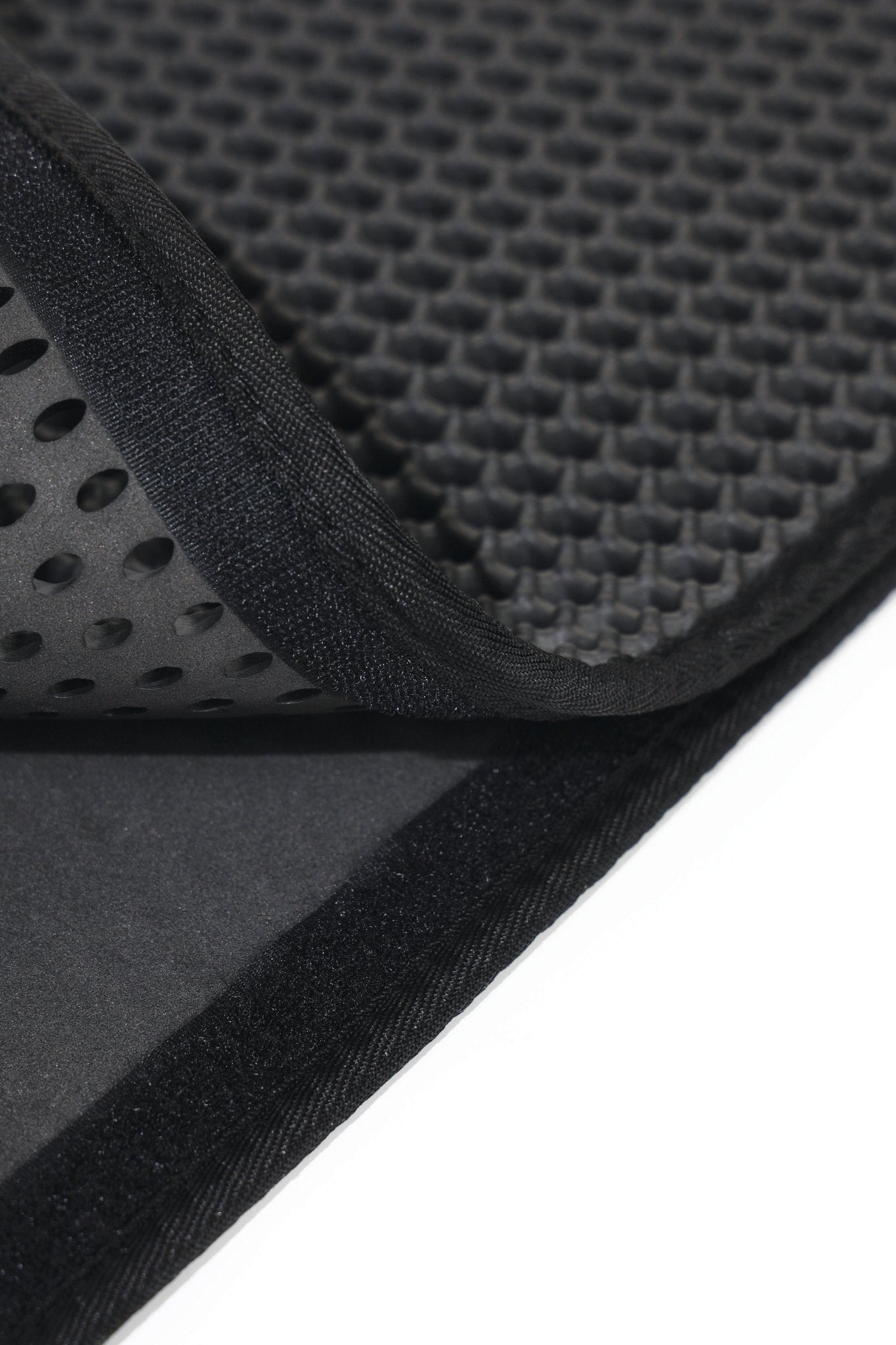 M-PETS Duplex black litter mat showing the double-layer litter-trapping design