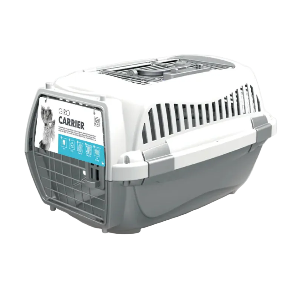 M-PETS Giro Carrier plastic pet carrier with front metal door and top access