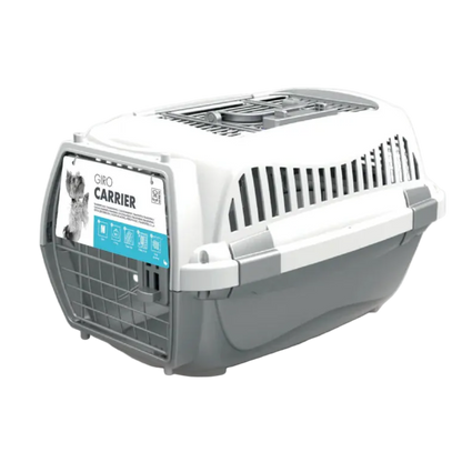 M-PETS Giro Carrier plastic pet carrier with front metal door and top access