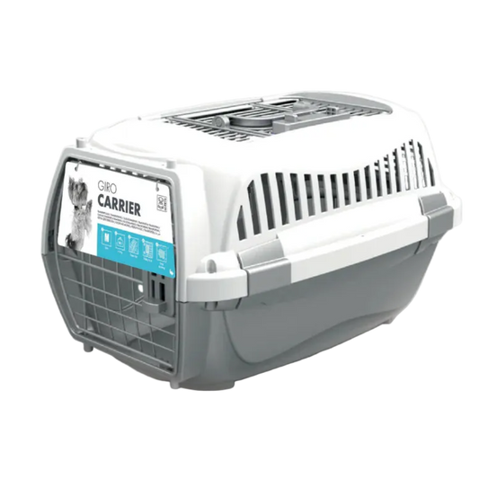 M-PETS Giro Carrier plastic pet carrier with front metal door and top access