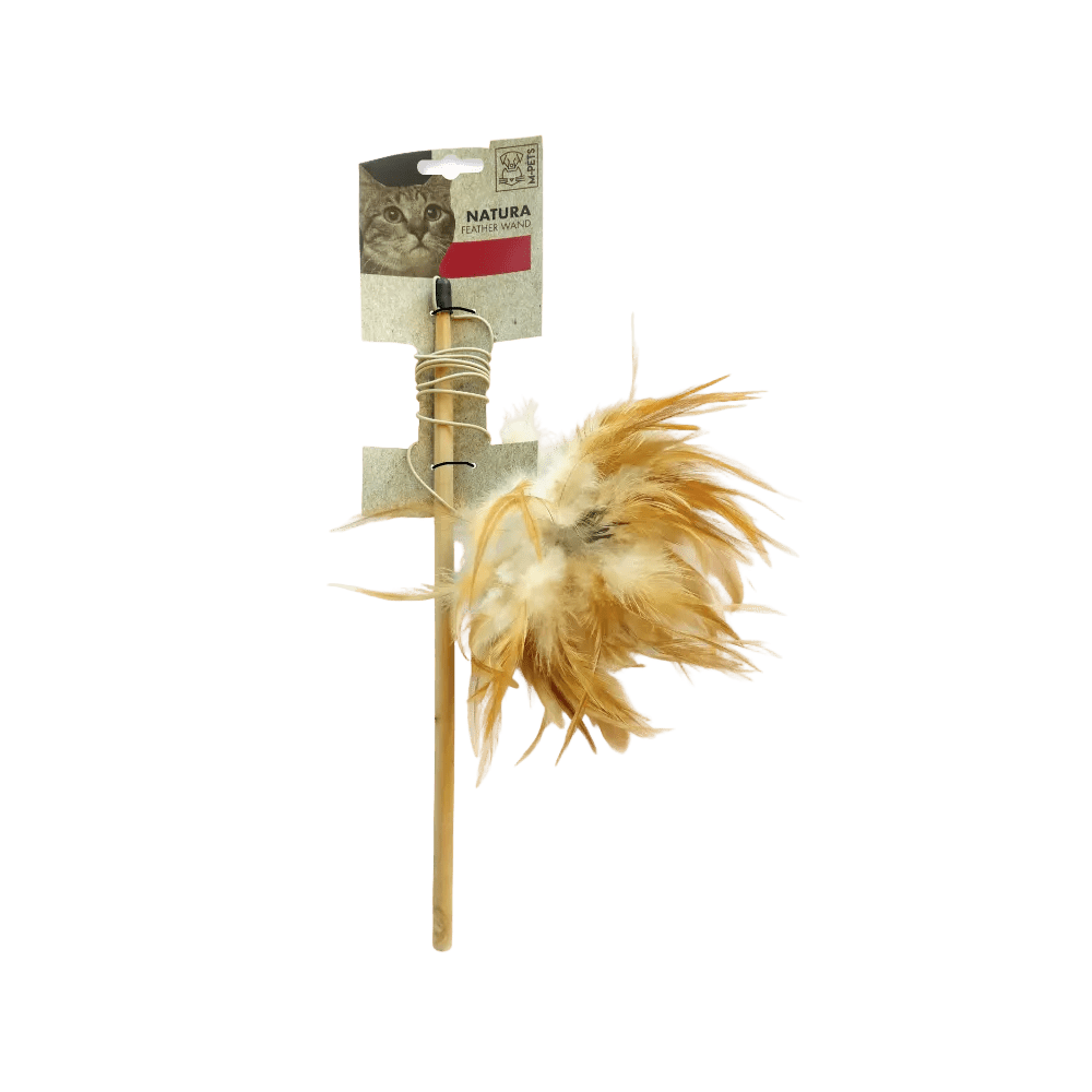 M-PETS Natura Feather Wand cat toy, 35.5cm