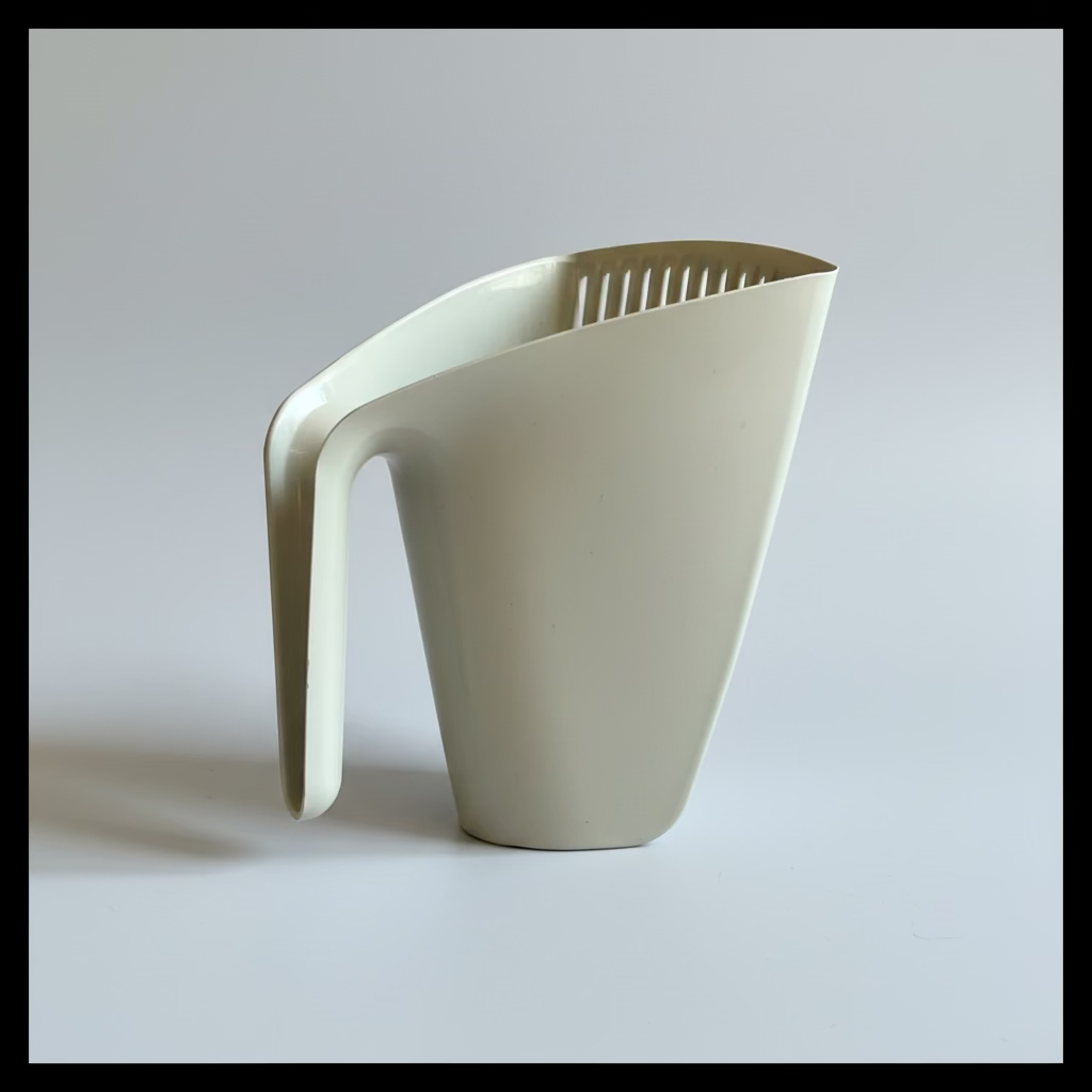 Moderna Scoop and Sift cat litter scoop in warm grey. 
