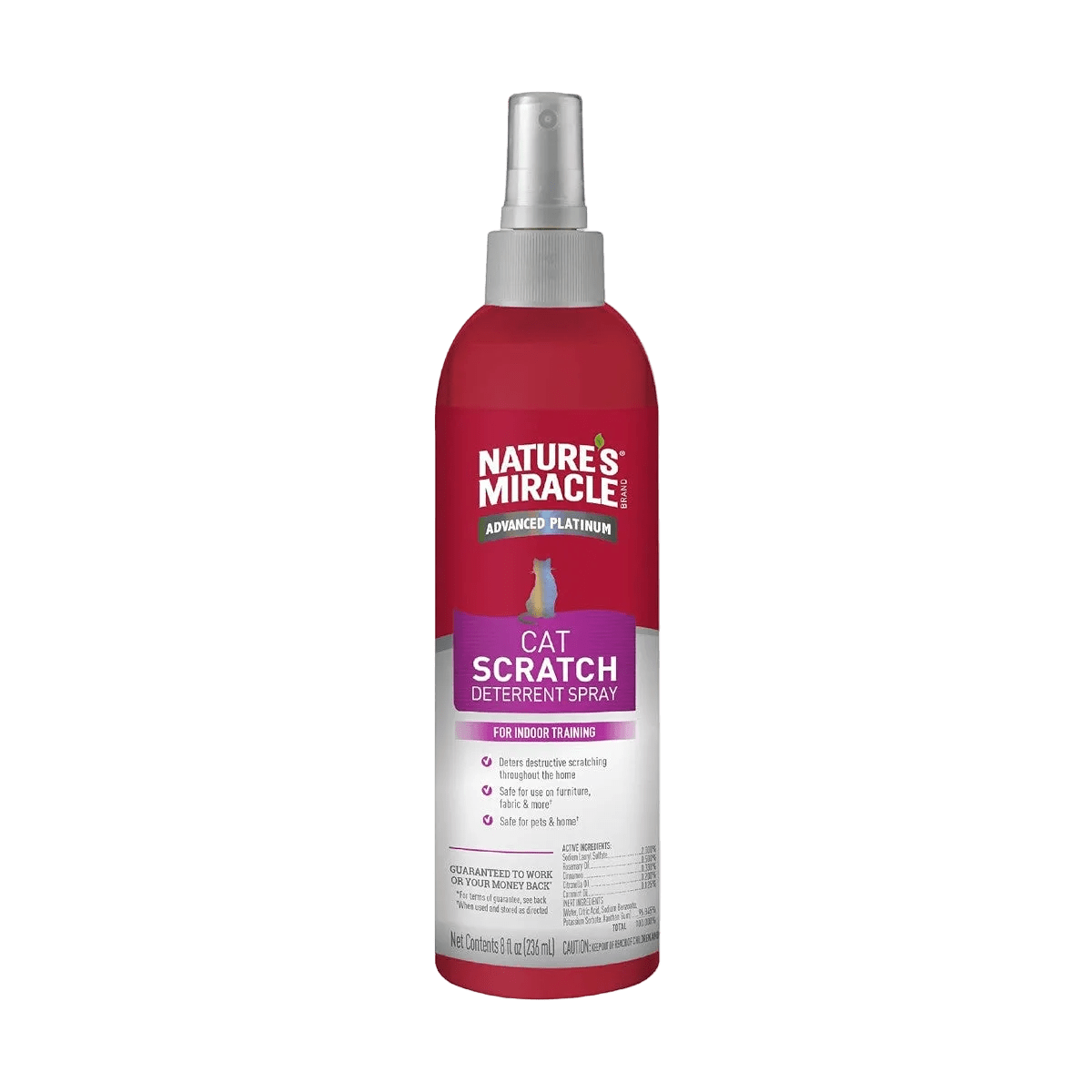 Nature’s Miracle Advanced Platinum Cat Scratch Deterrent 236ml front bottle packshot
