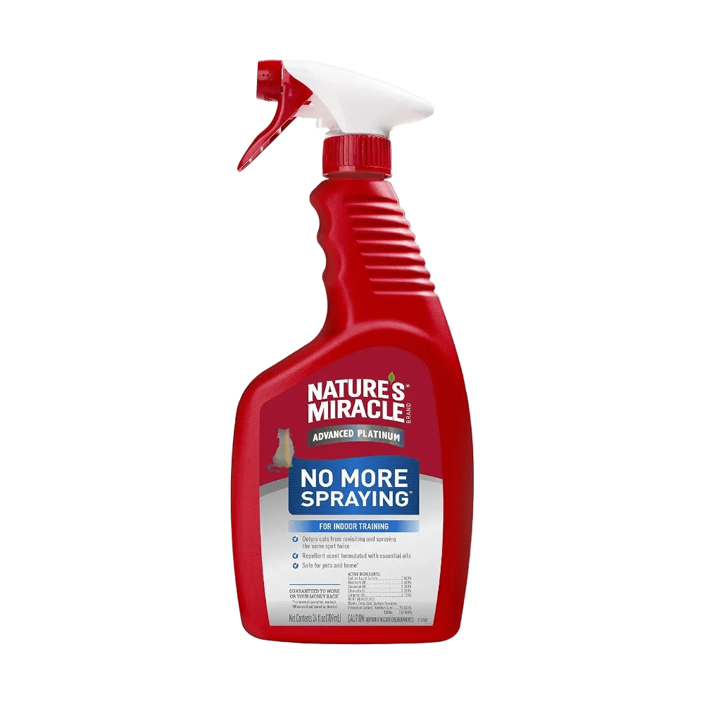 Nature’s Miracle No More Spraying 709ml front bottle packshot