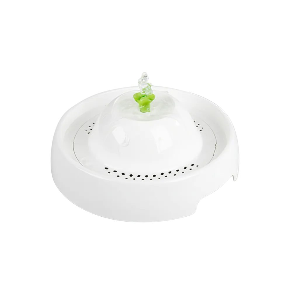 Pawise Pet Water Fountain 1.1L with flowing water and fountain nozzle for cats