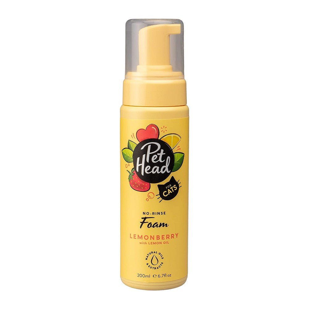 Pet Head Felin’ Good No-Rinse Foam 200ml front bottle for cats